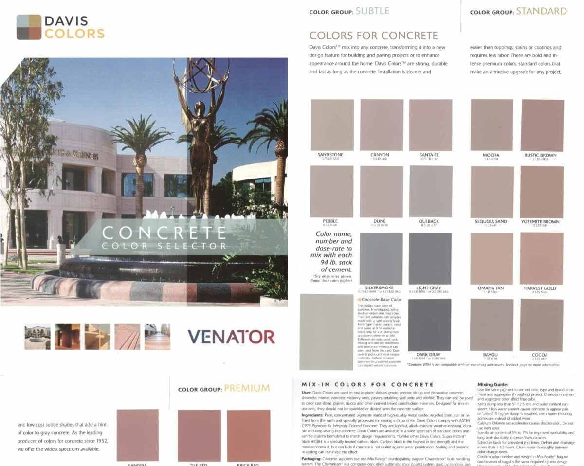 Davis Concrete Color Options