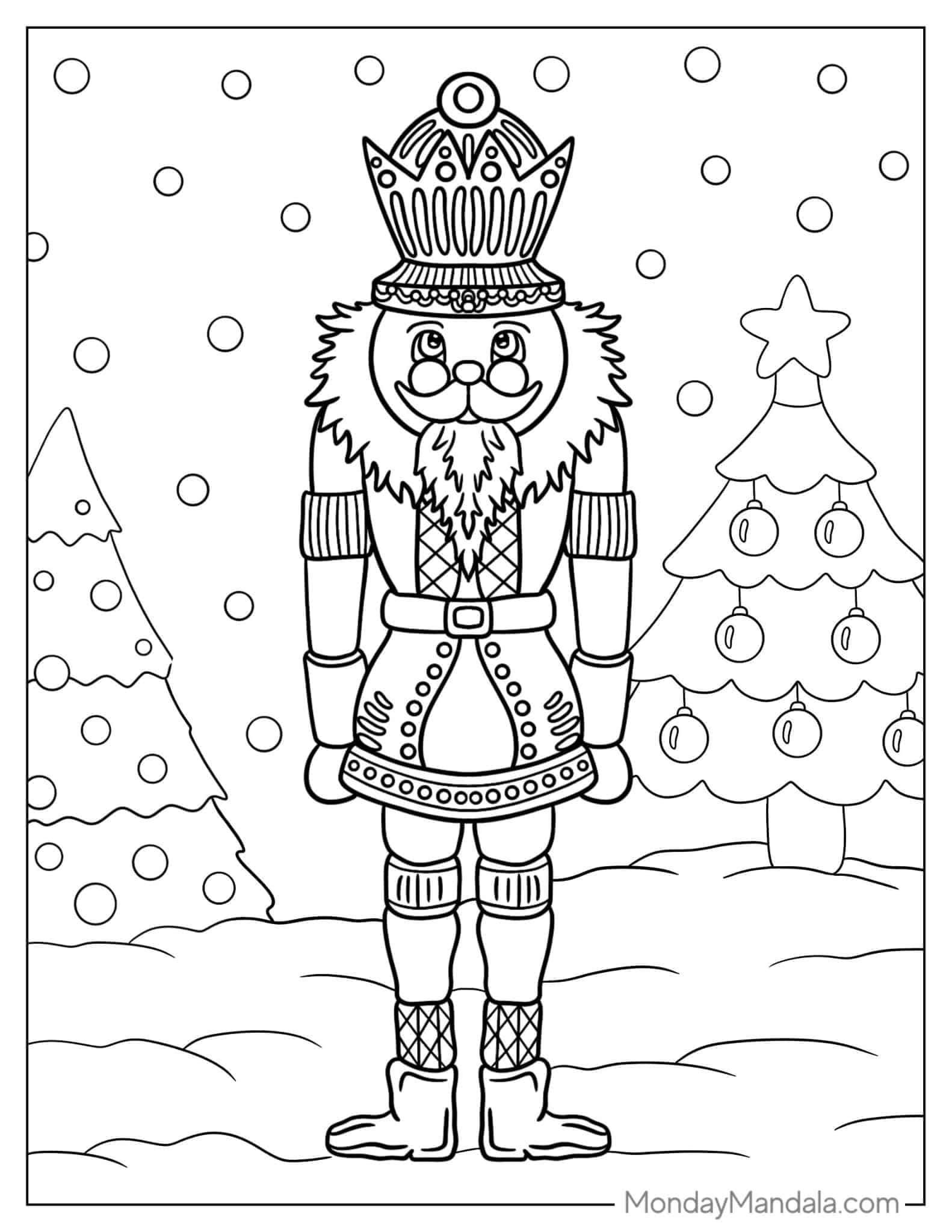 24 Nutcracker Coloring Pages (Free PDF Printables)