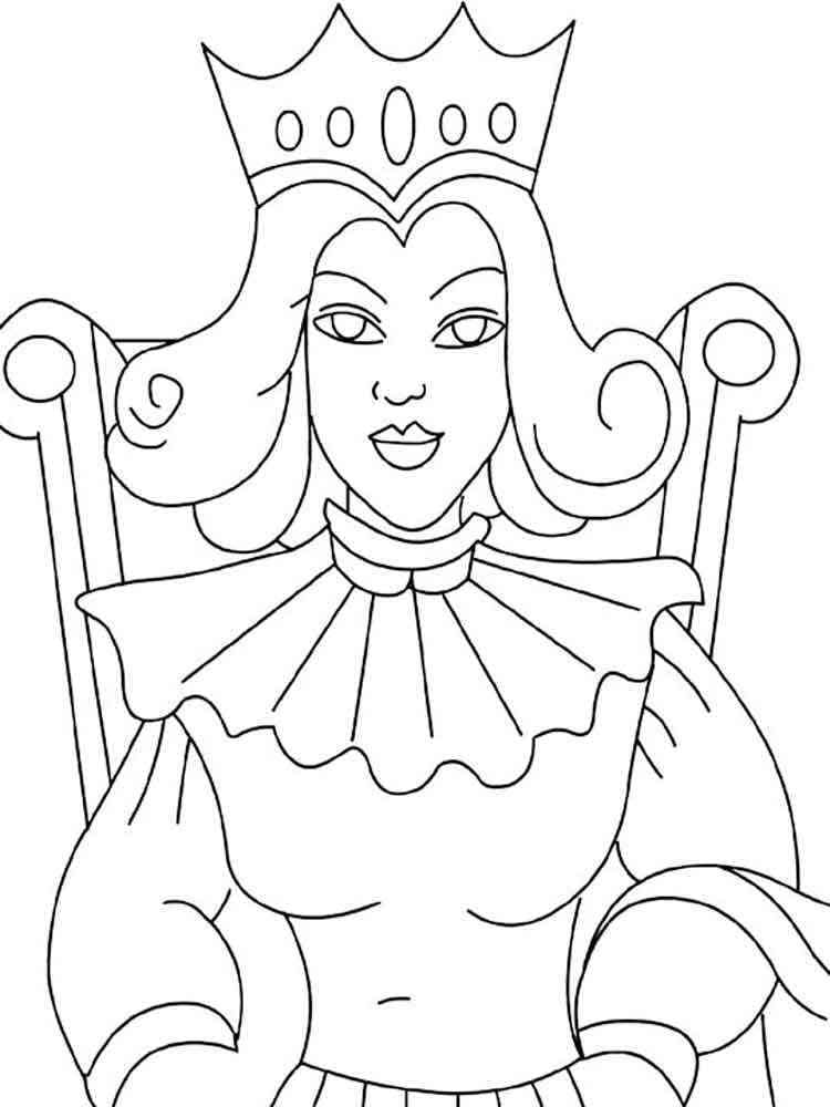 Queen Coloring Pages Printable