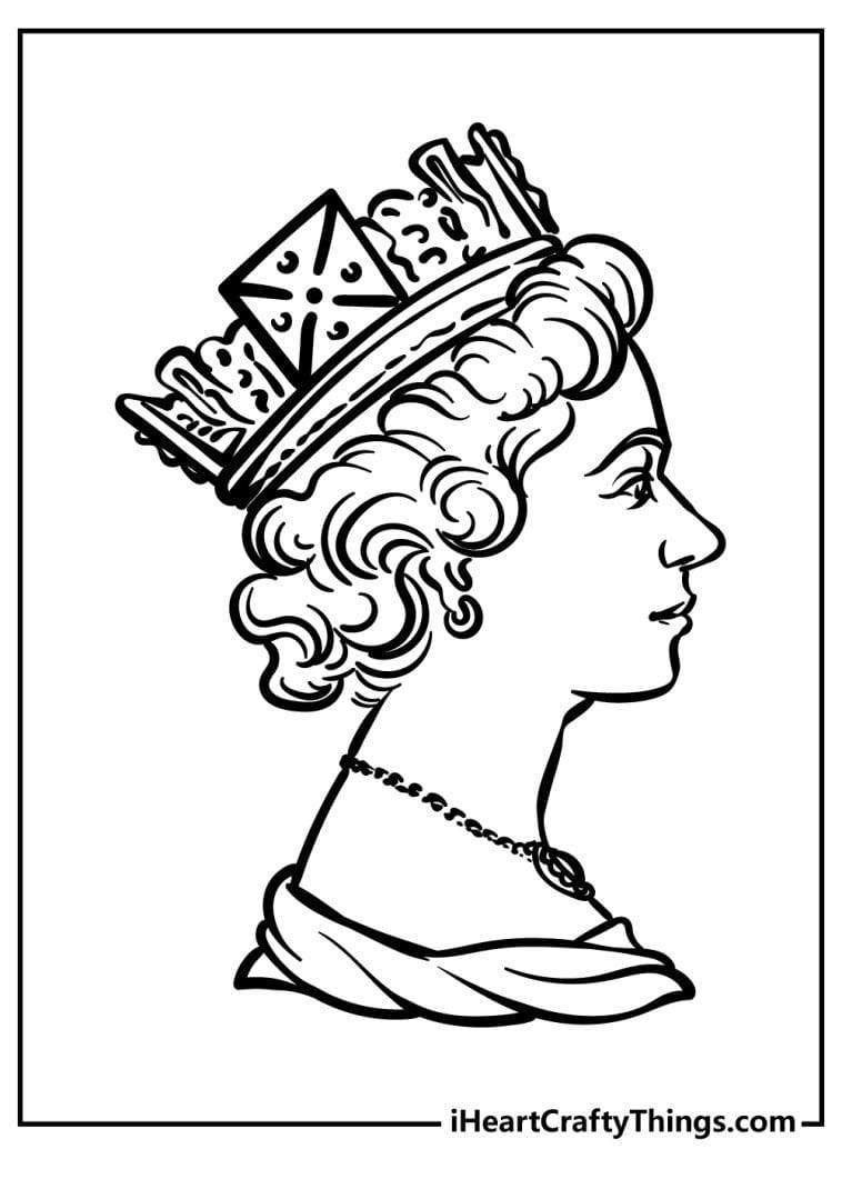 Queen Elizabeth II Coloring Pages