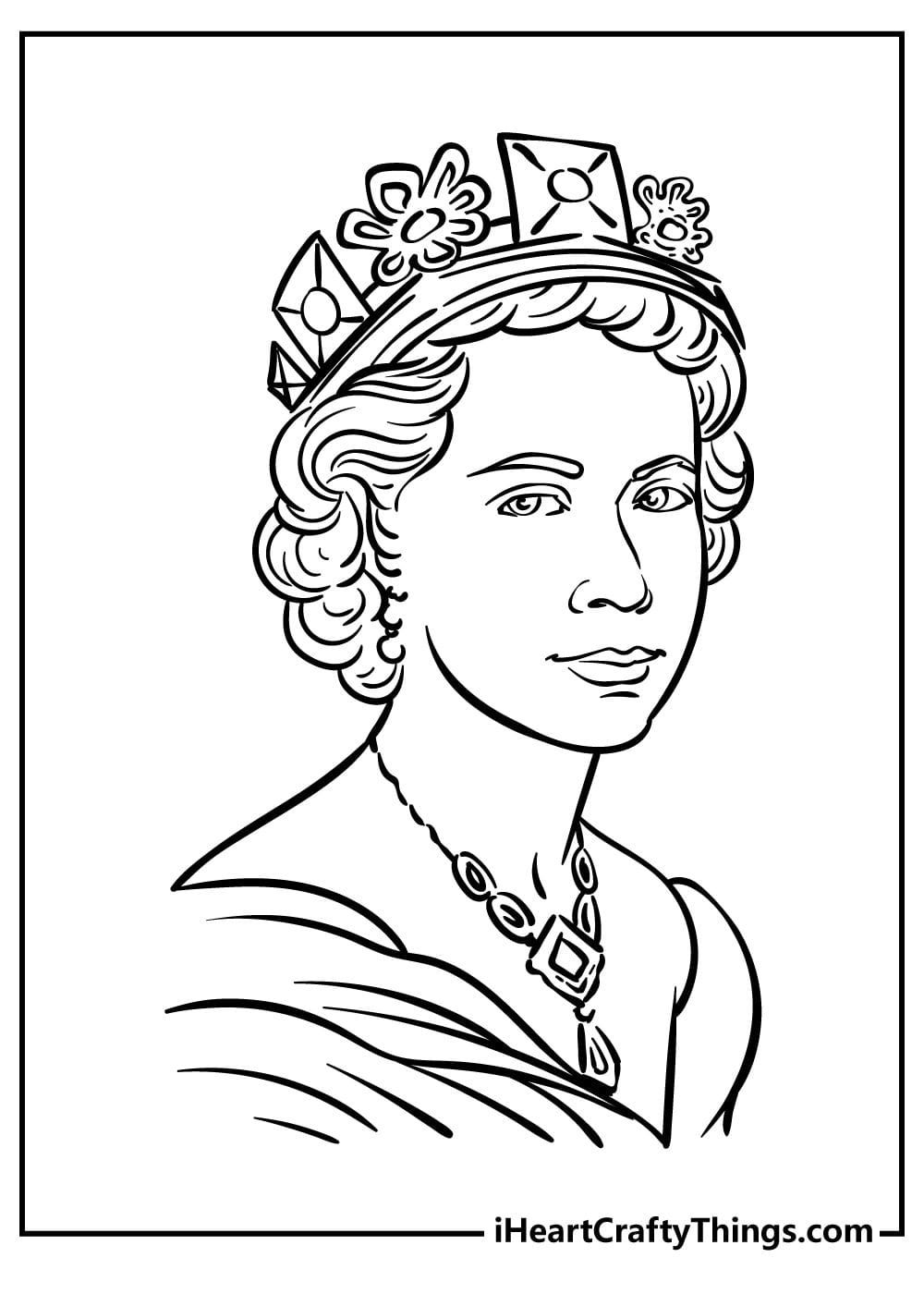 Queen coloring pages