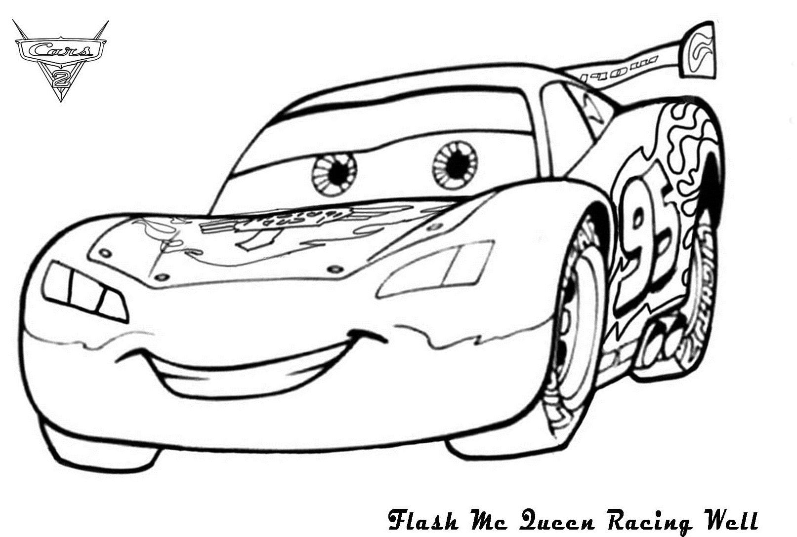 Free Printable Lightning McQueen Coloring Pages for Kids