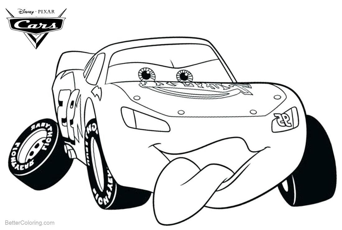 Lightning mcqueen coloring pages to download and print for free