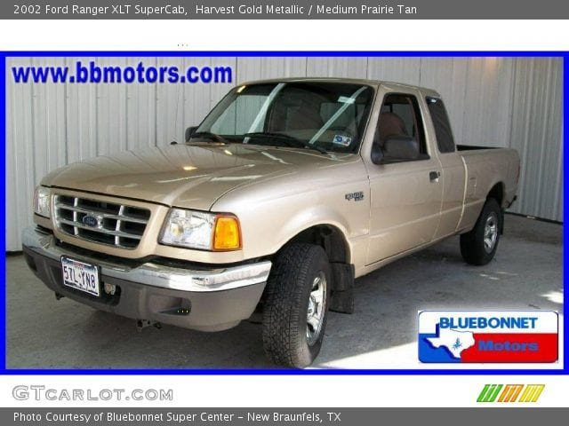 2002 Harvest Gold Metallic Ford Ranger XLT SuperCab #15975696 Photo #2