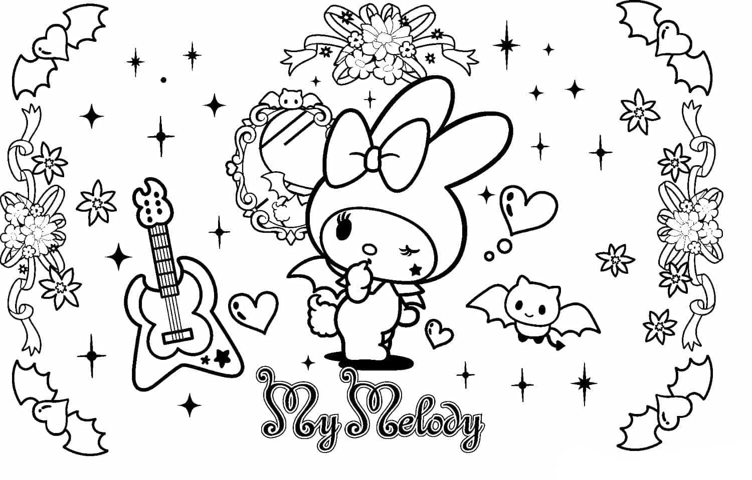 Top My Melody Coloring Pages for kids