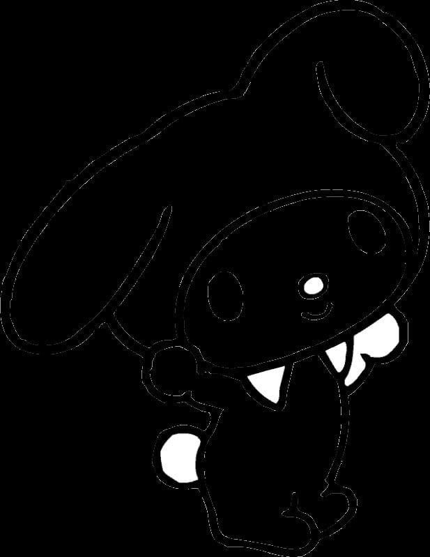 My Melody Is Cute coloring page