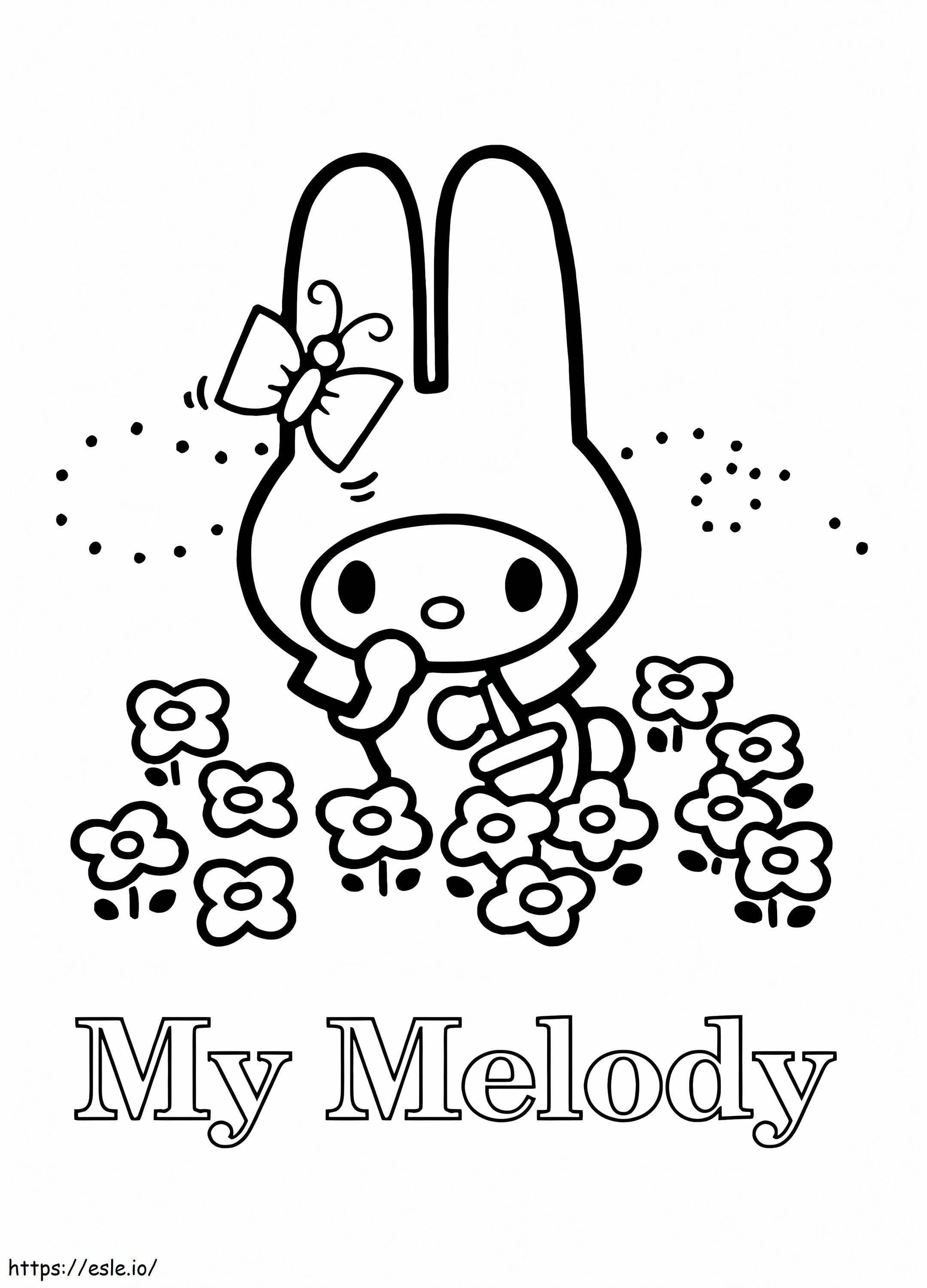 Printable My Melody And Kuromi Coloring Pages