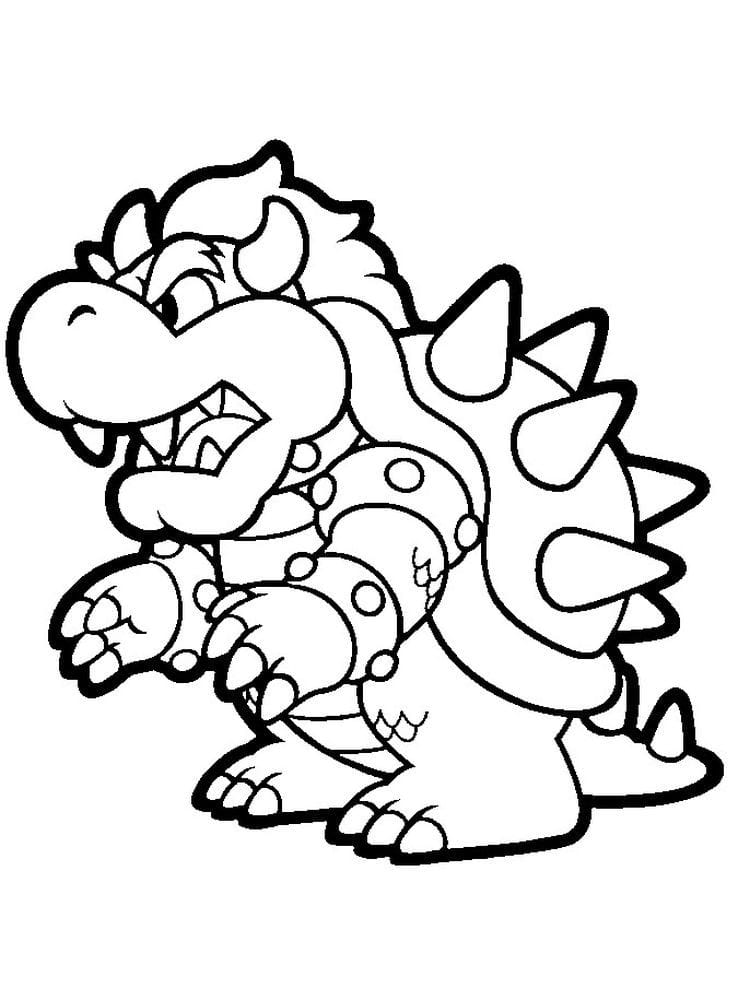 Bowser Coloring Pages Printable