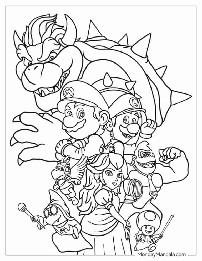 Bowser Coloring Pages