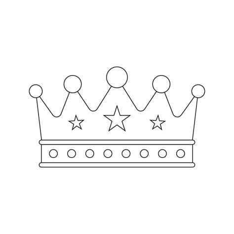 Crown coloring pages to download and print for free