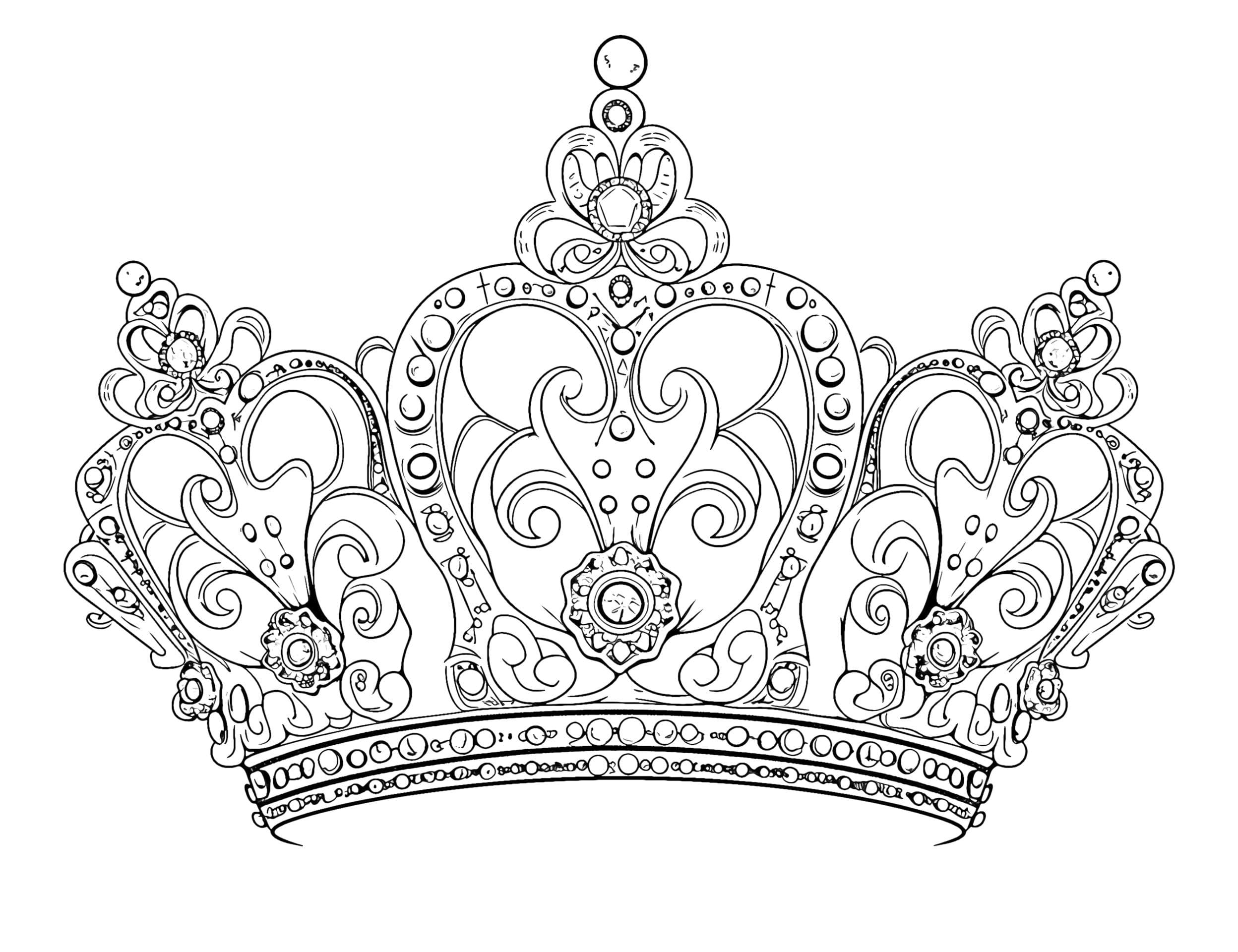 20 Crown Coloring Pages (Free PDF Printables)