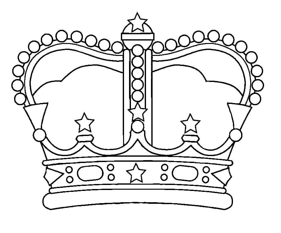 Crown coloring pages to download and print for free