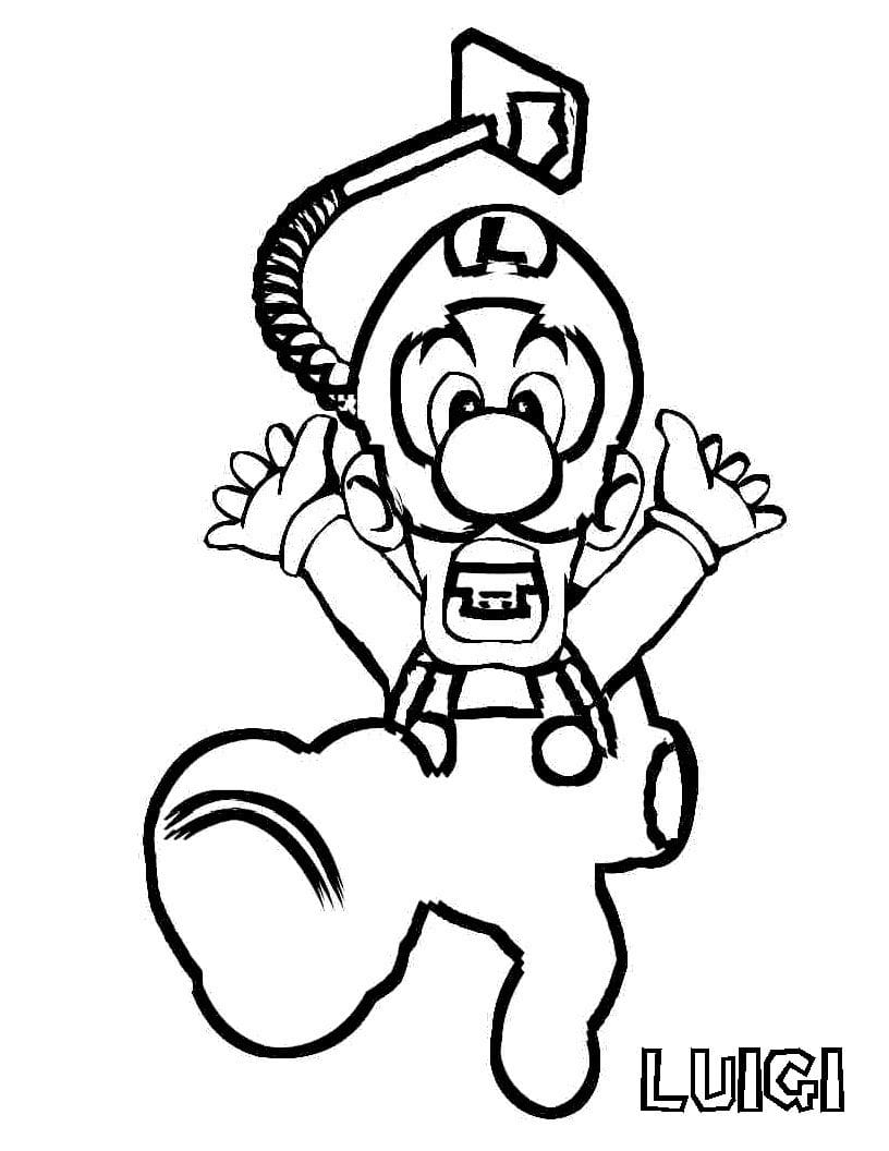 Print Mario Luigi coloring sheet