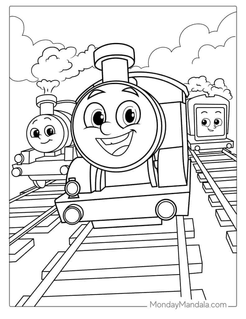 Thomas Train Coloring Pages Free Printable Thomas The Tank Engine