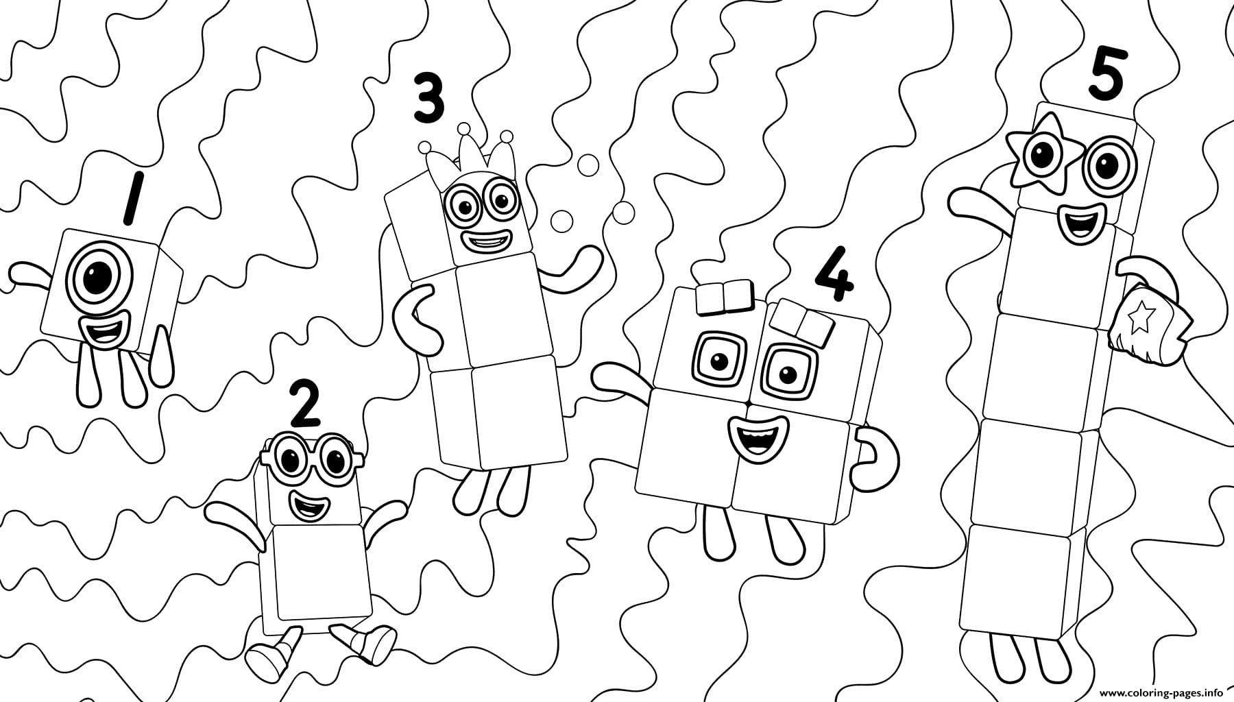 Free Printable Numberblocks Coloring Pages