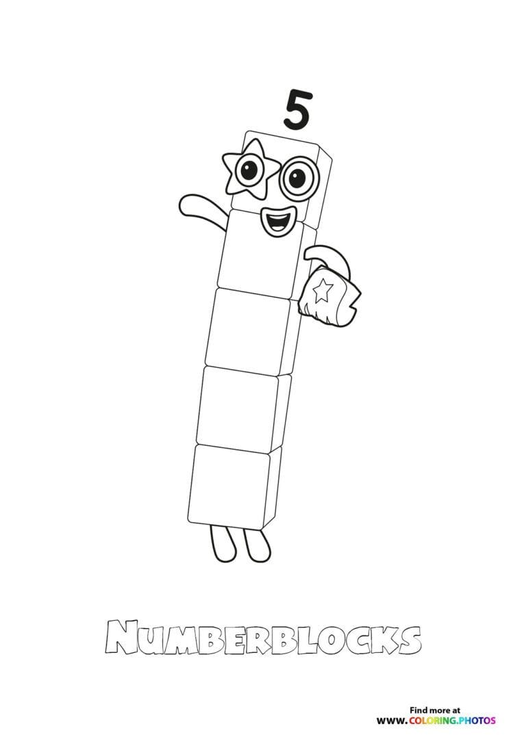 Free Printable Numberblocks Coloring Pages