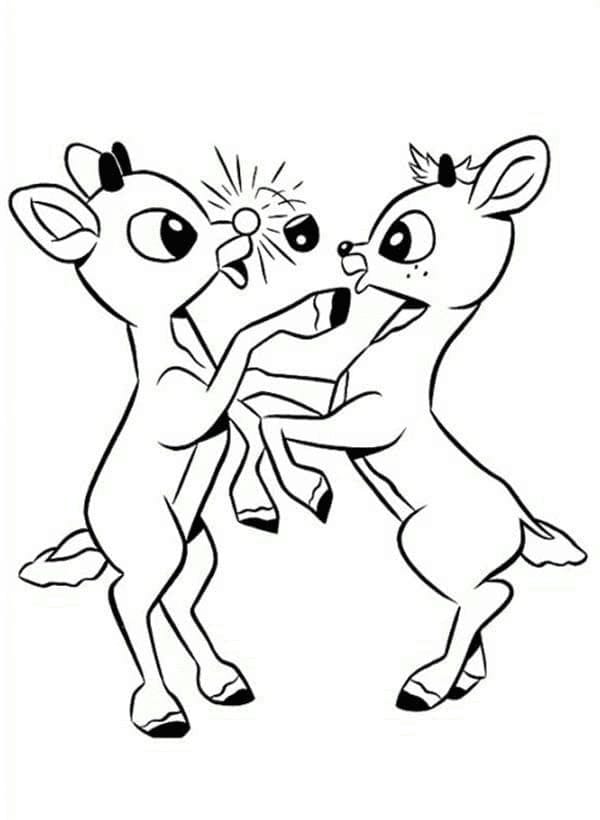 Free Rudolph The Red Nosed Reindeer Coloring Pages