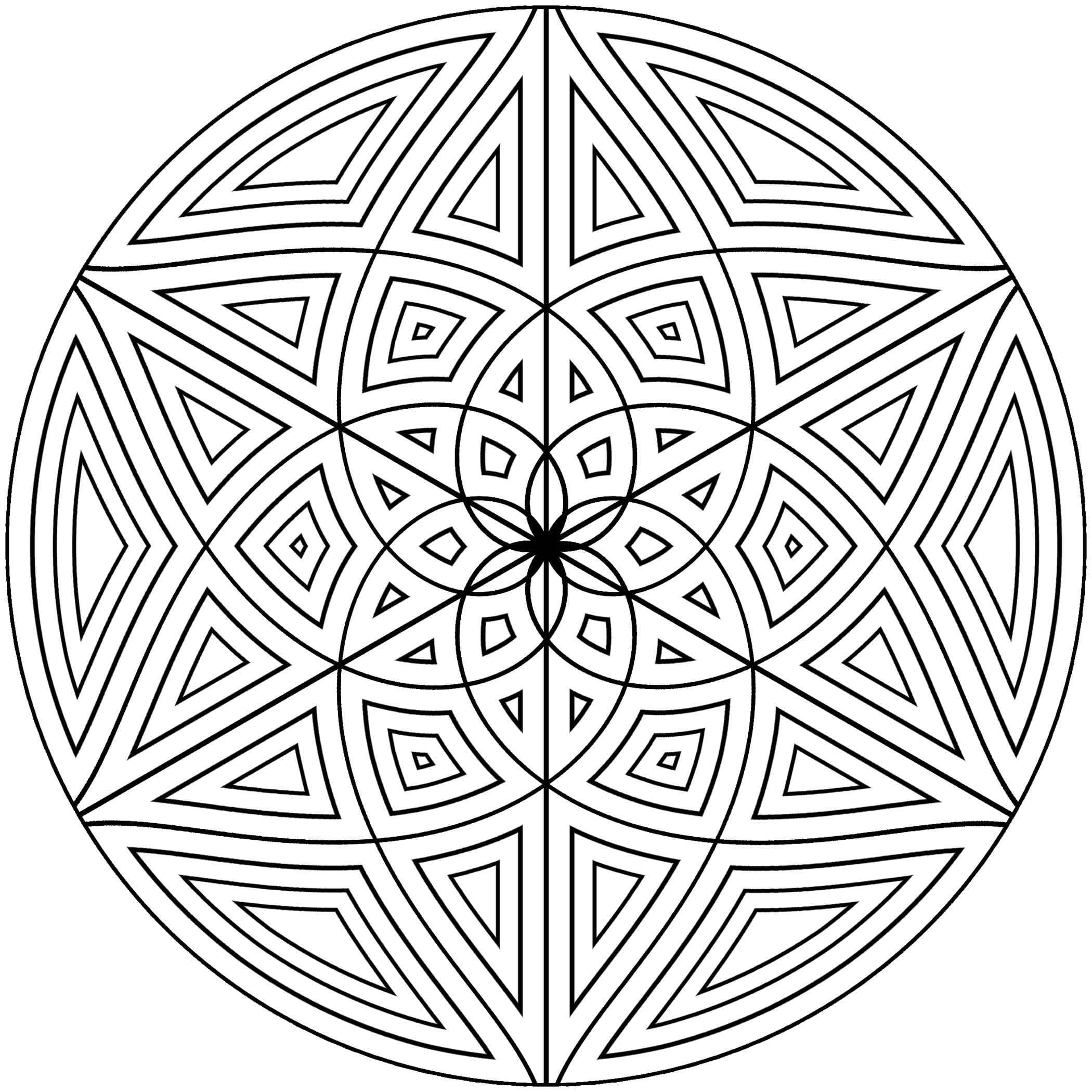 Geometric Pattern Coloring Pages For Adults at GetColorings