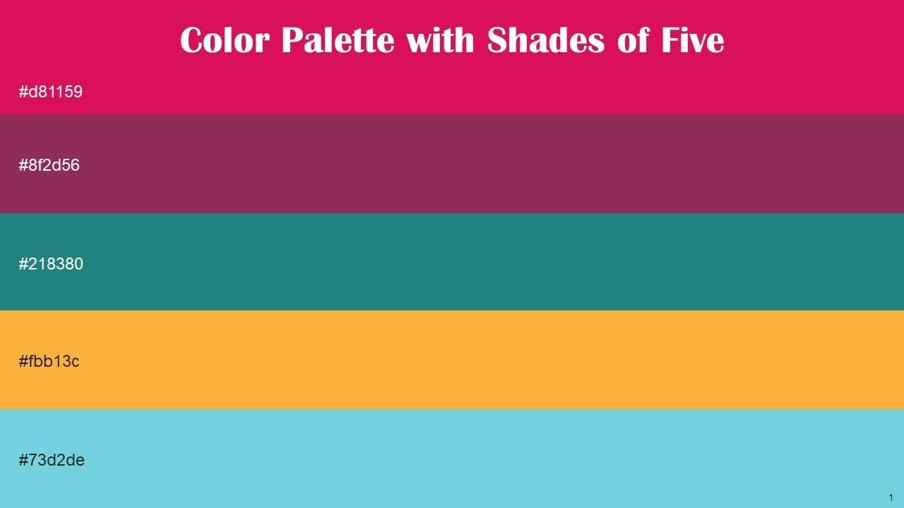 640+ Latest Color Schemes with Razzmatazz Color tone combinations