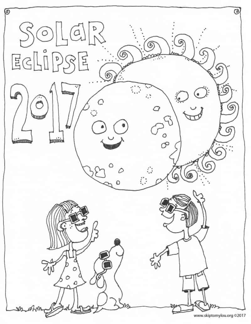 Eclipse 2024 Coloring Pages Free