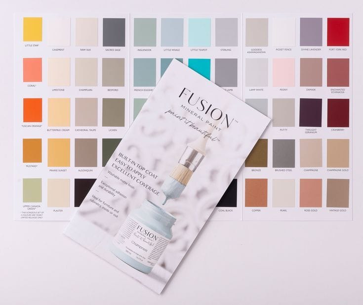 A Side by Side Comparison of Fusion Mineral Paint Colors