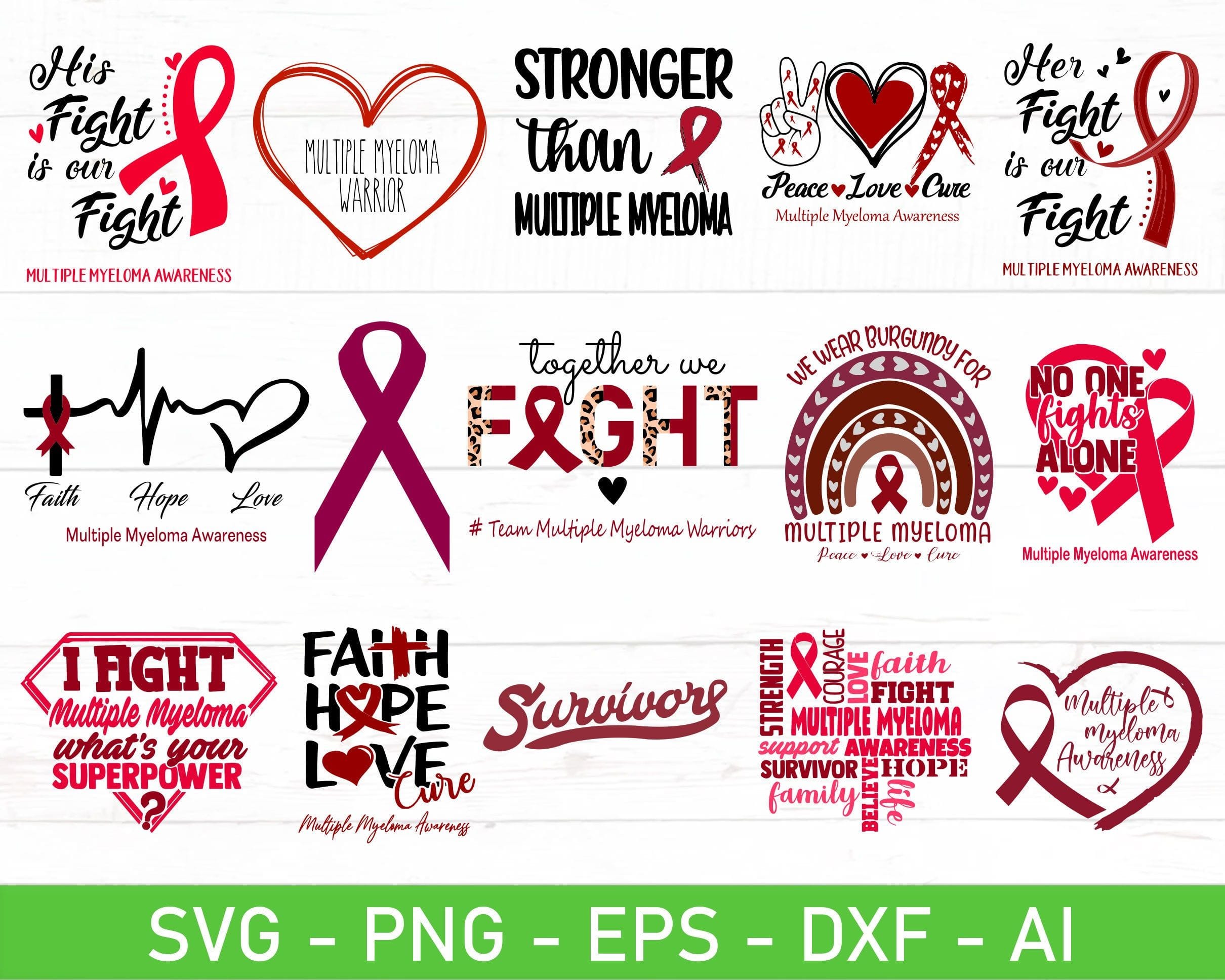 Multiple Myeloma Awareness Ribbon Graphic by atlasart Creative Fabrica