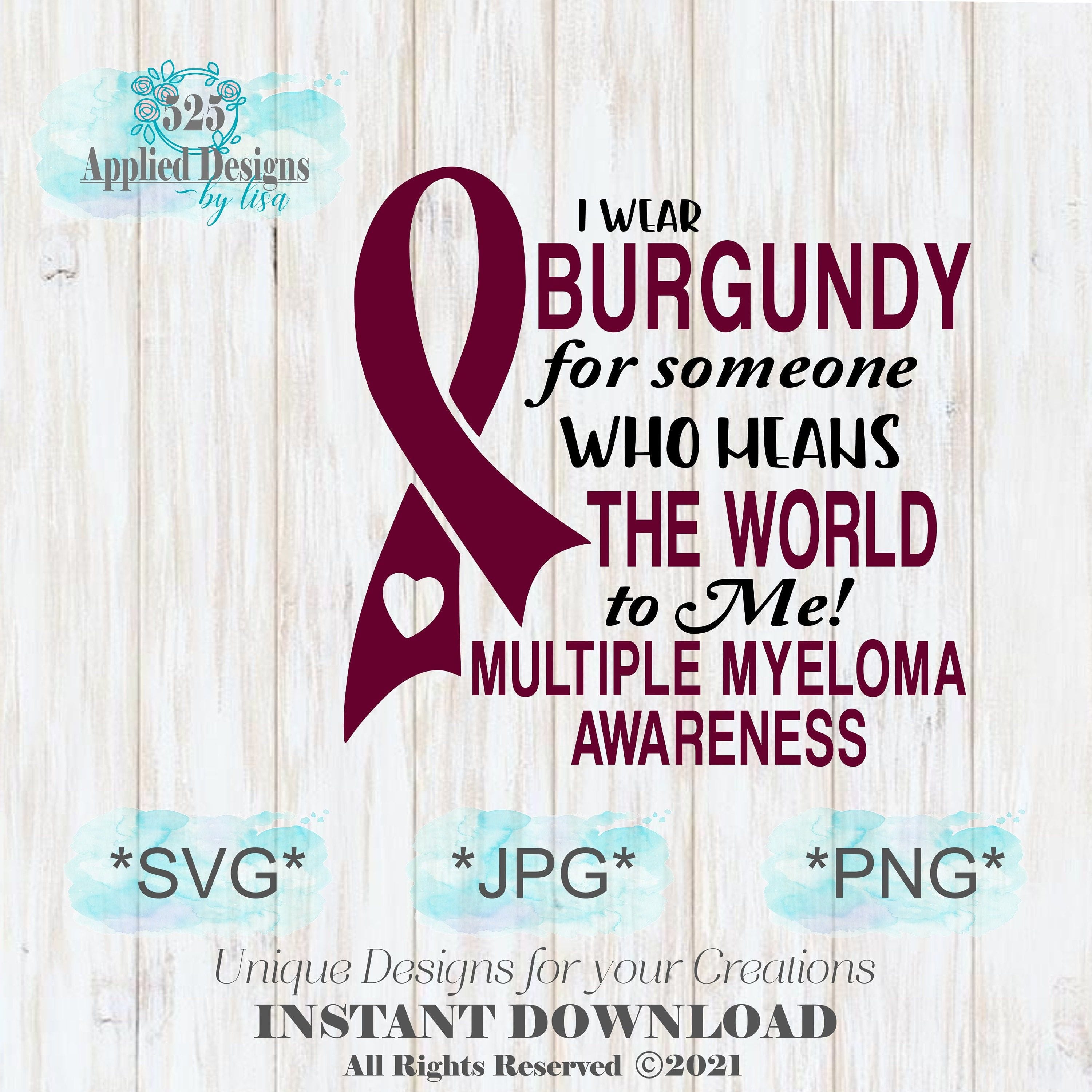 Multiple Myeloma Awareness Ribbon Magnet