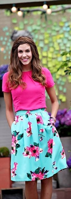 Colorful Striped Skirt With The Prettiest Colors to Brighten Your Day