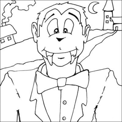 Vampire 7 coloring page