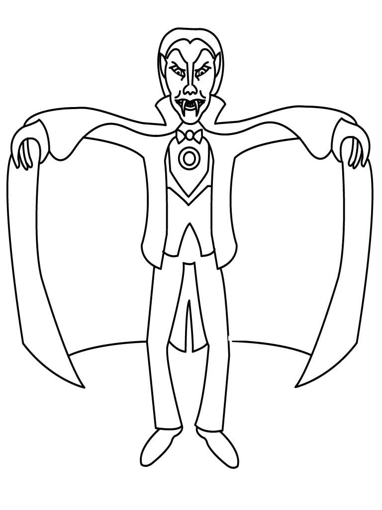 Printable Vampire Coloring Pages For Kids