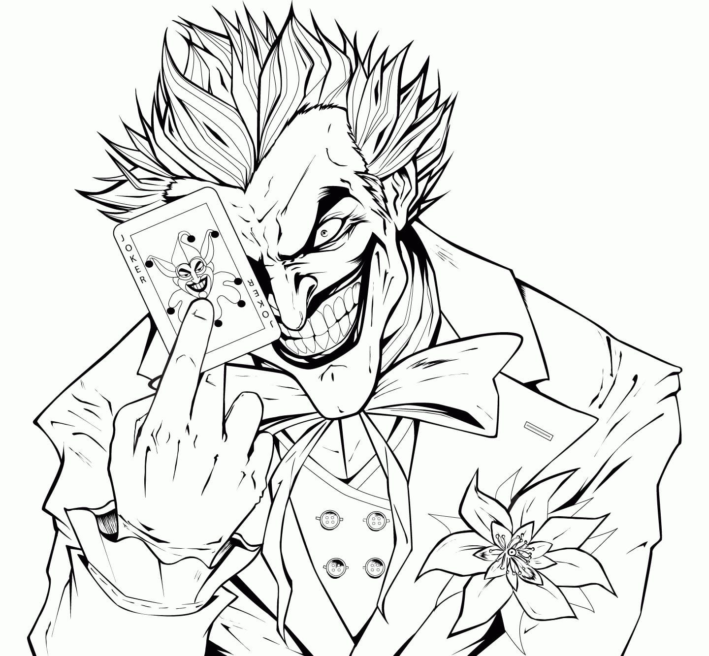 22 Joker Coloring Pages (Free PDF Printables)