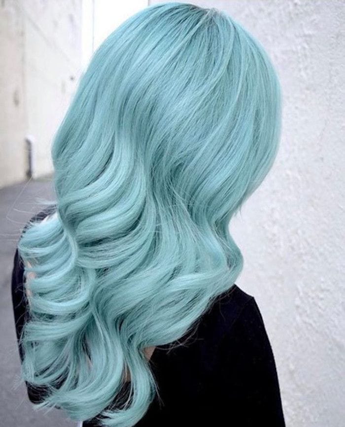 Mint Green Hair Color Step