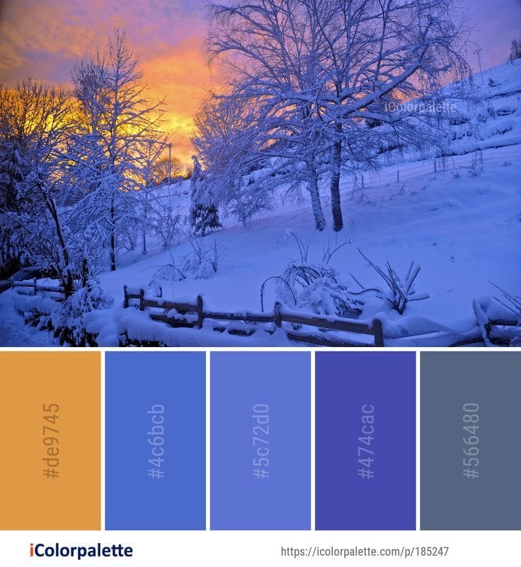 15 Downloadable Color Palettes For Winter