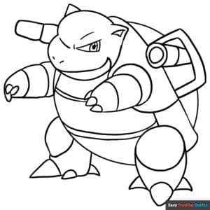 Free Blastoise Coloring Pages Collection