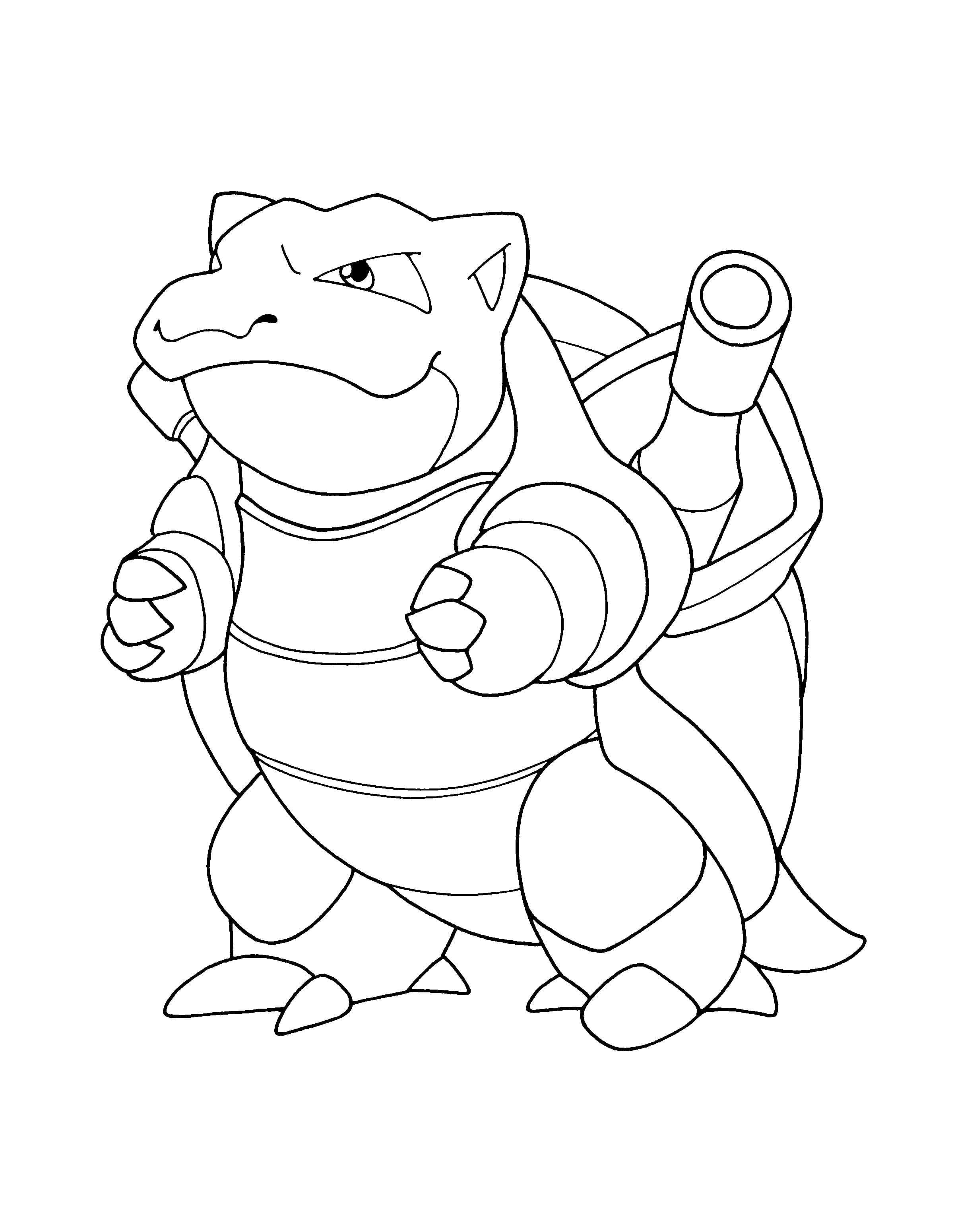 Blastoise Coloring Sheet