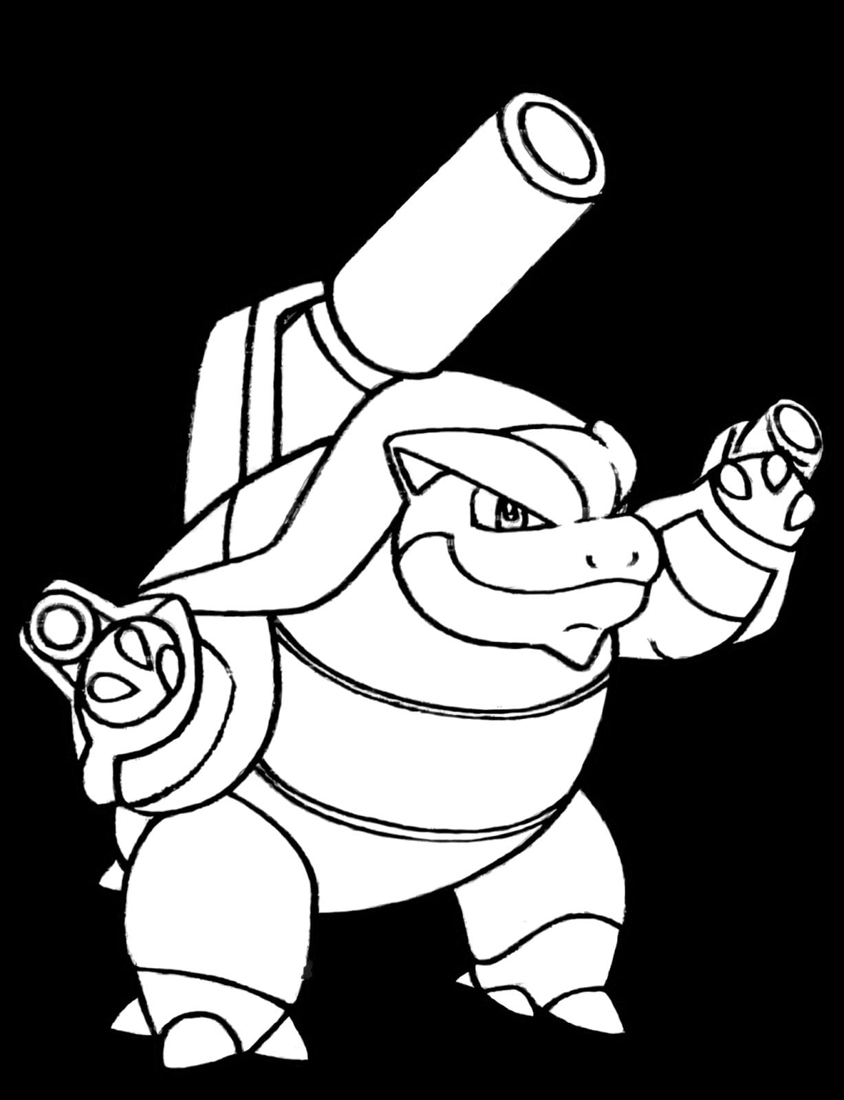 Blastoise Coloring Page