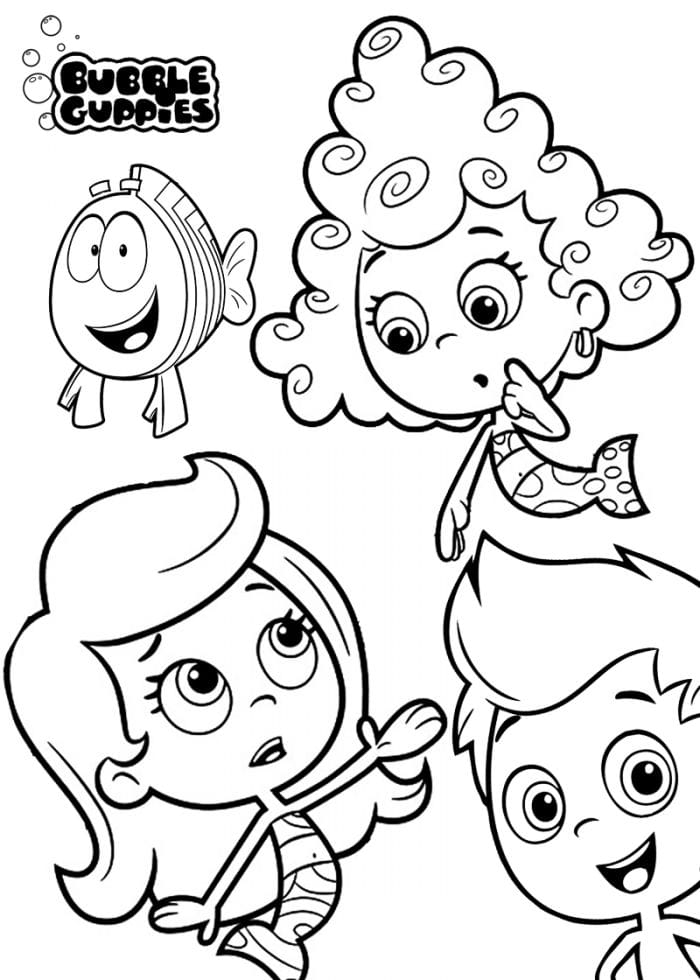 Bubble Guppies Coloring Pages