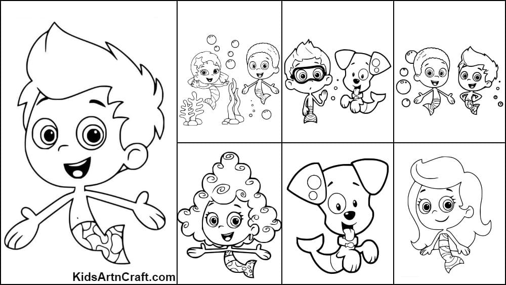 25 Free Printable Bubble Guppies Coloring Pages