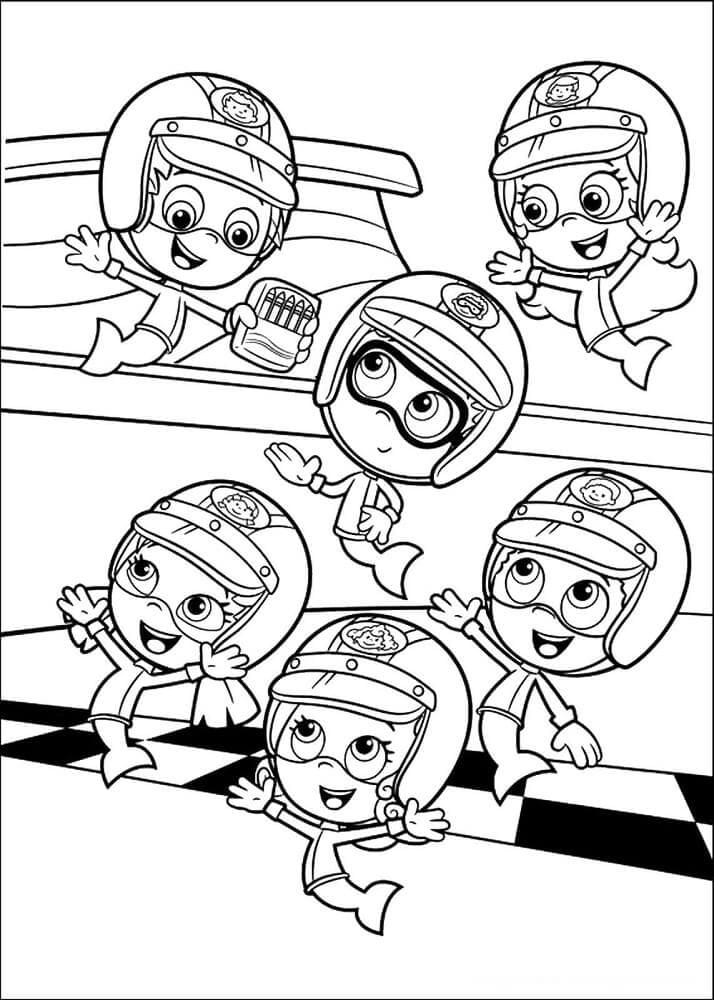 25 Free Printable Bubble Guppies Coloring Pages