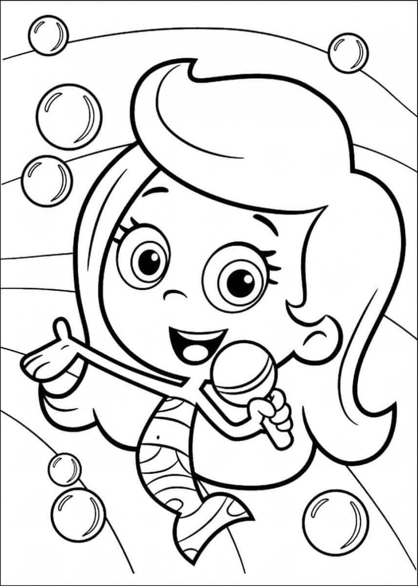 Free Printable Bubble Guppies Coloring Pages For Kids