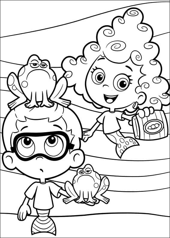 25 Free Printable Bubble Guppies Coloring Pages