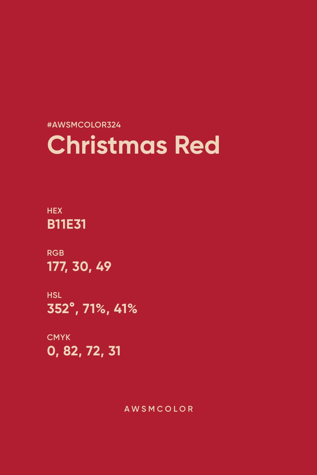 Christmas color palette hex and rgb color codes