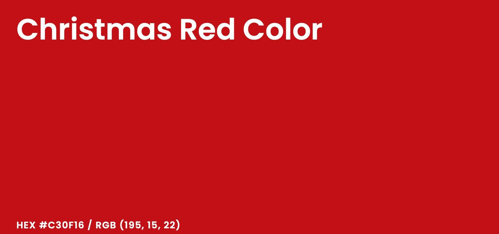 Christmas Red Color Codes