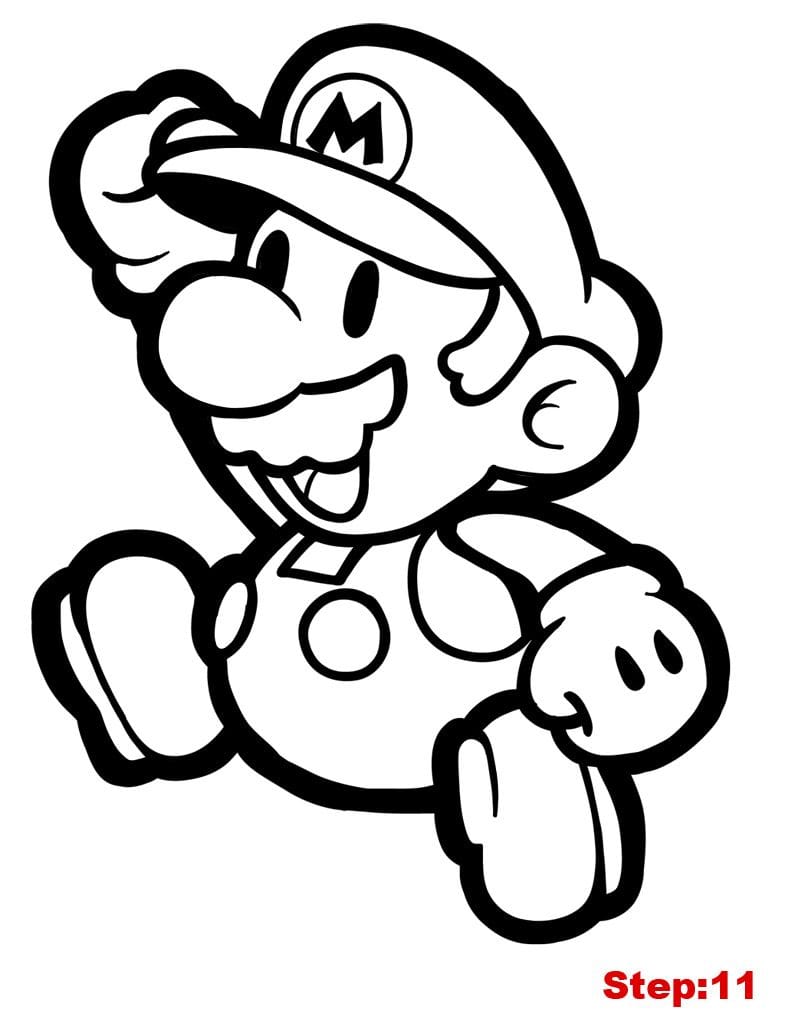 Dibujos Mario Bros para colorear