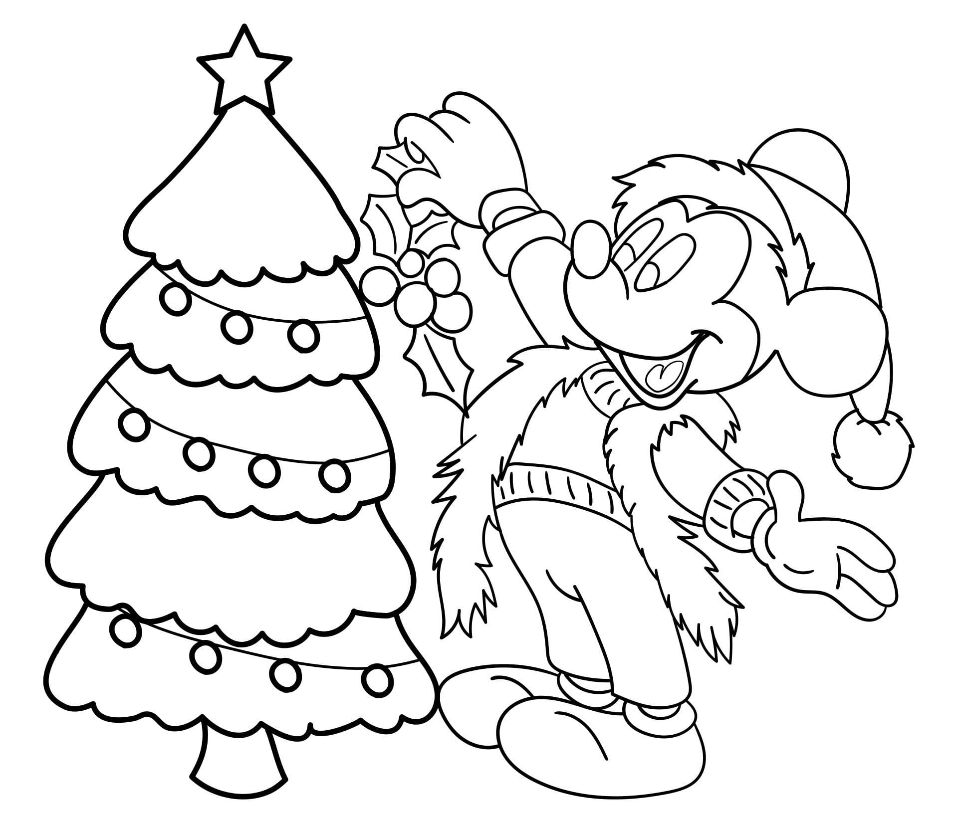 Disney Christmas Coloring Pages