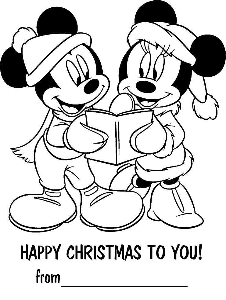 35 Free Disney Christmas Coloring Pages Printable