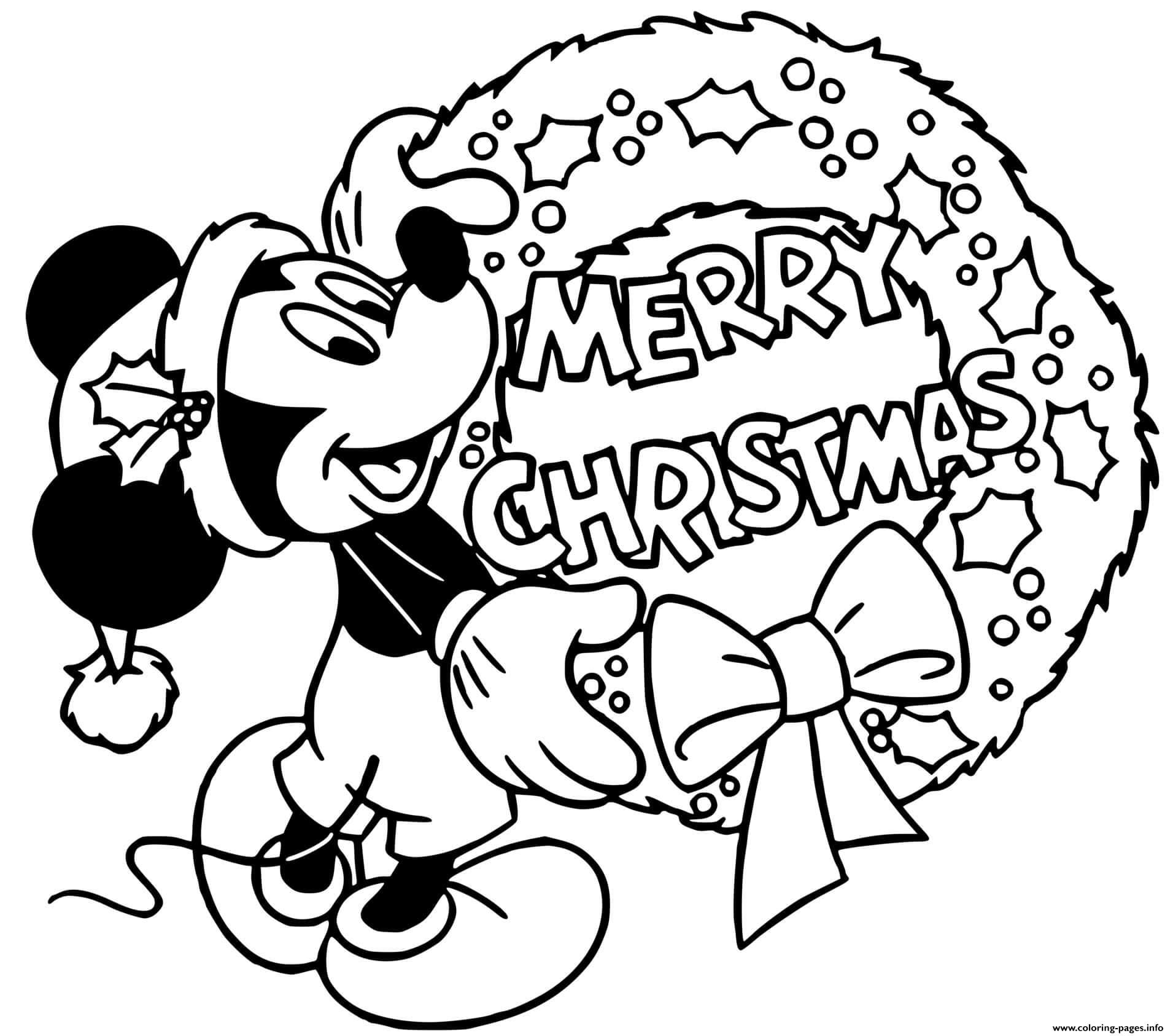 Disney Christmas Coloring Pages