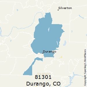 Durango Colorado Zip Code Map