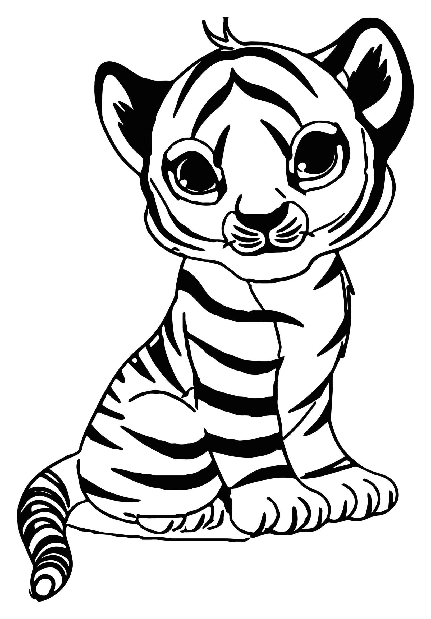 Free Printable Tiger Coloring Pages For Kids