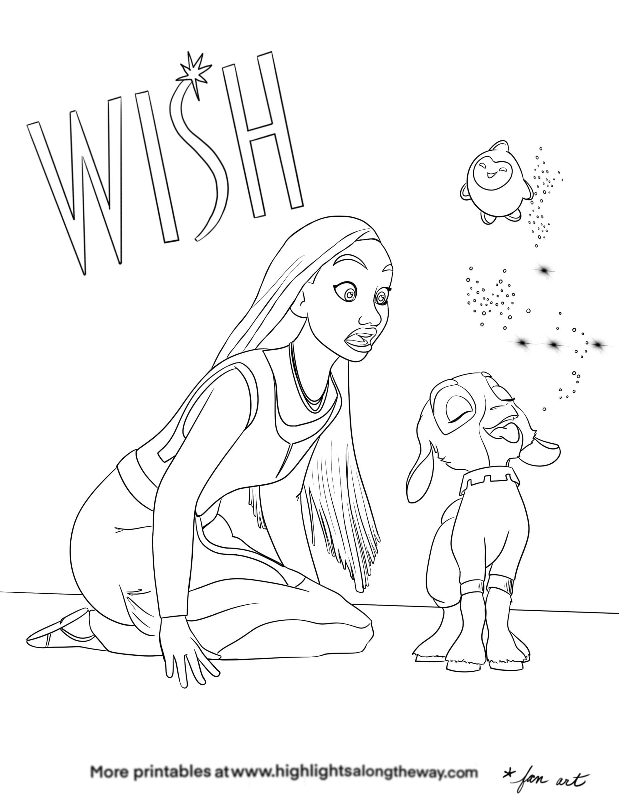 WISH Coloring Pages